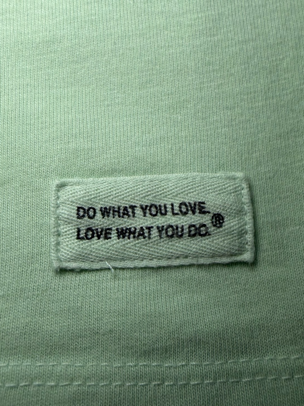 Life Is Good Mint Green V-Neck Tee with Heart Puppy Graphic - Picture 8 of 15